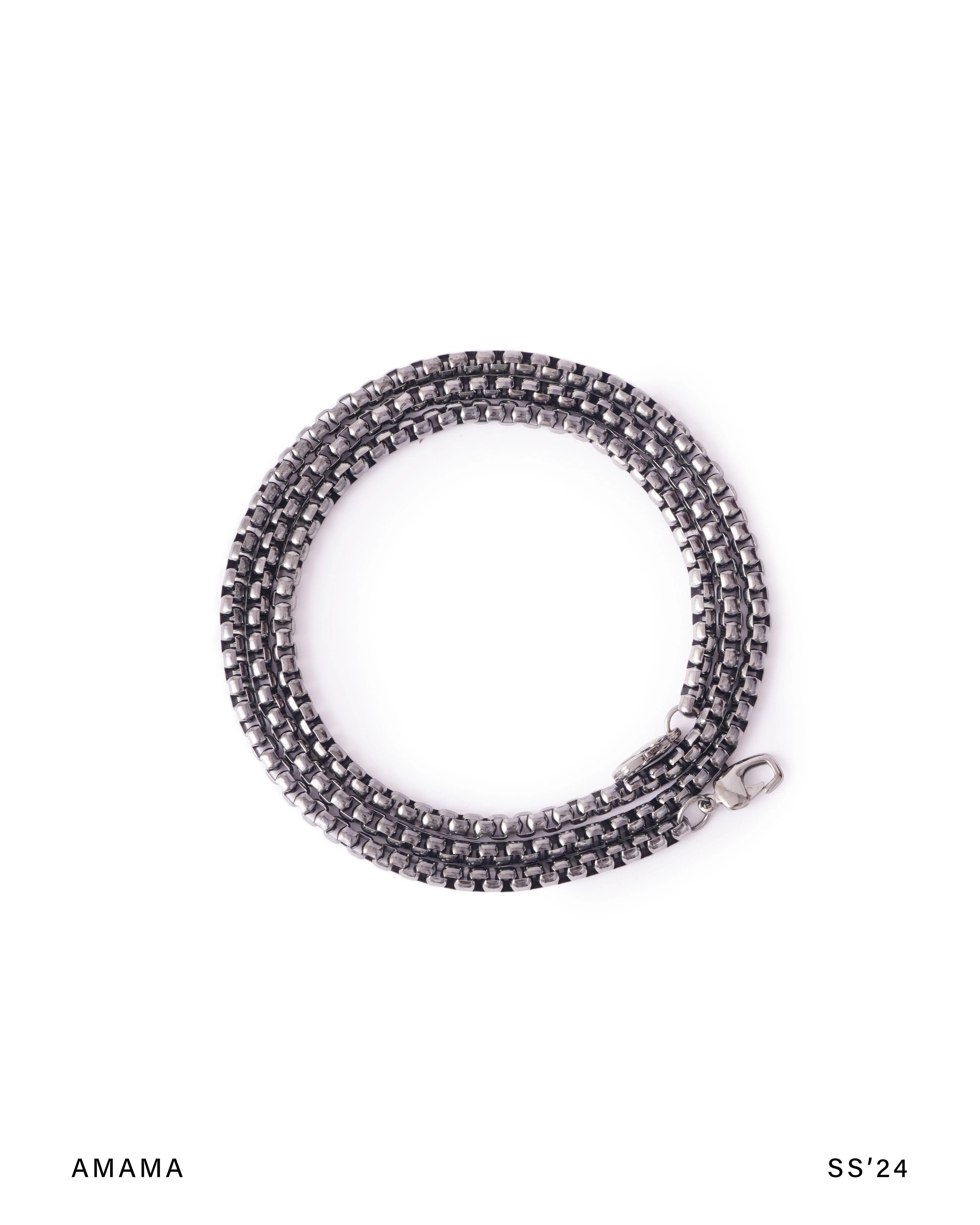 Luna Plaided Clutch In Gunmetal - Image 7