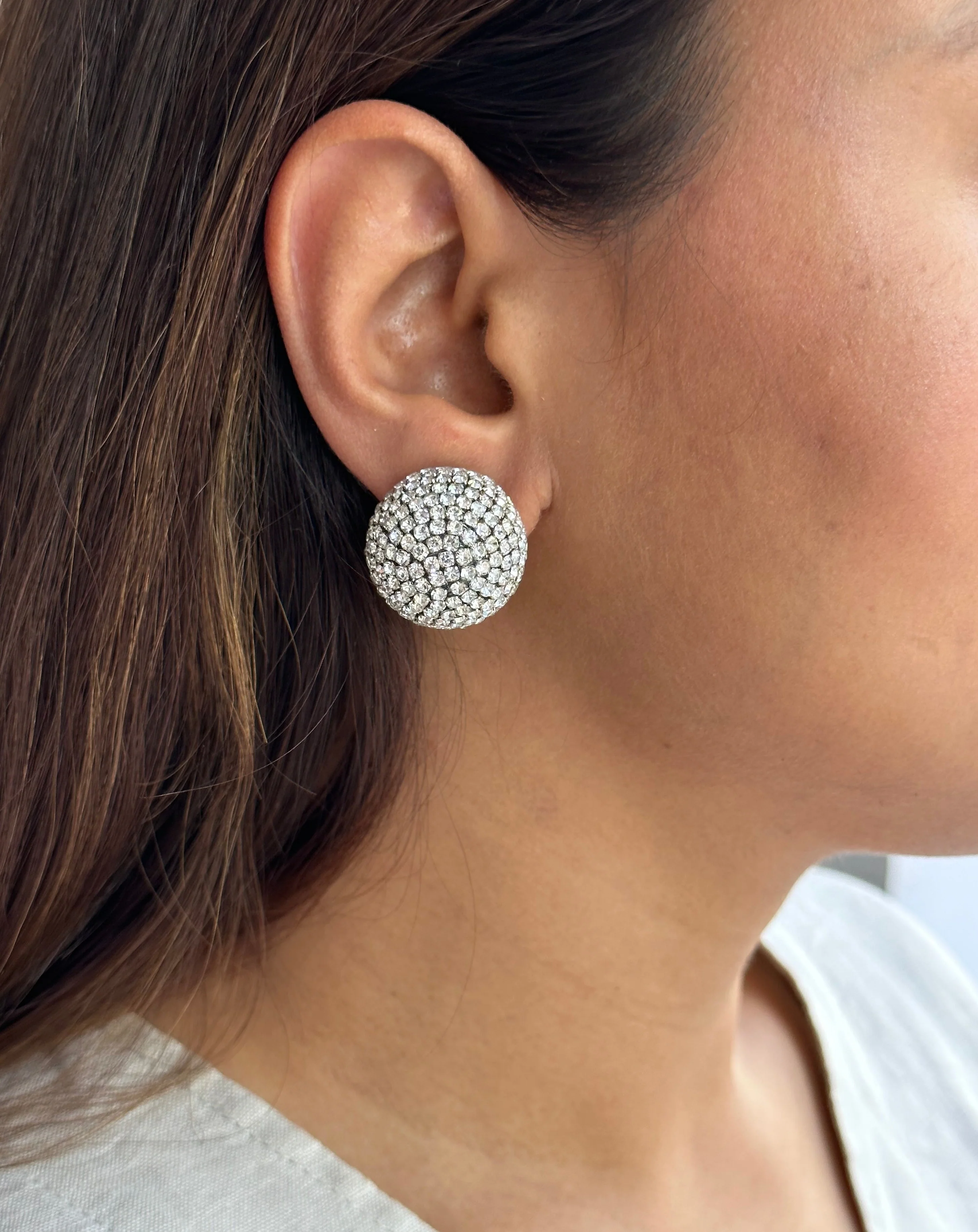 Nano Aurora Studs in Sparkling White - Image 3