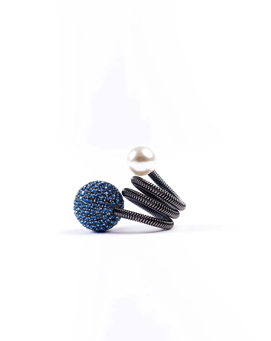 Orb Wrap Ring In Gunmetal - Image 4